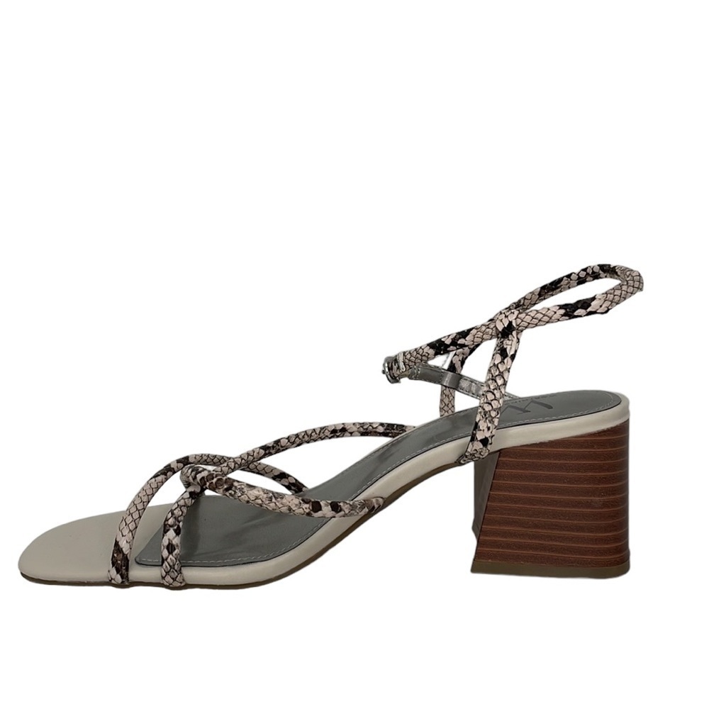 Worthington Sandals Open Toes Python Print Strapp… - image 7